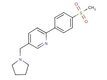 2-[4-(methylsulfonyl)phenyl]-5-(pyrrolidin-1-ylmethyl)pyridine