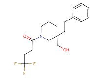 [3-(2-phenylethyl)-1-(4,4,4-trifluorobutanoyl)-3-piperidinyl]methanol