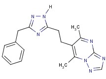 6-[2-(3-benzyl-1H-1,2,4-triazol-5-yl)ethyl]-5,7-dimethyl[1,2,4]triazolo[1,5-a]pyrimidine