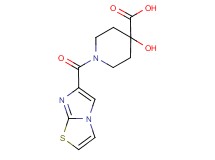 4-hydroxy-1-(imidazo[2,1-b][1,3]thiazol-6-ylcarbonyl)piperidine-4-carboxylic acid