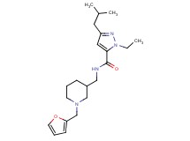 1-ethyl-N-{[1-(2-furylmethyl)-3-piperidinyl]methyl}-3-isobutyl-1H-pyrazole-5-carboxamide