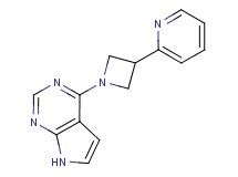 4-[3-(2-pyridinyl)-1-azetidinyl]-7H-pyrrolo[2,3-d]pyrimidine