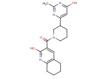3-{[3-(6-hydroxy-2-methyl-4-pyrimidinyl)-1-piperidinyl]carbonyl}-5,6,7,8-tetrahydro-2-quinolinol