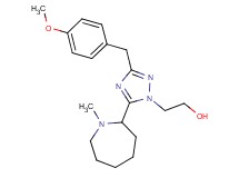 2-[3-(4-methoxybenzyl)-5-(1-methylazepan-2-yl)-1H-1,2,4-triazol-1-yl]ethanol