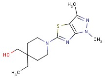 [1-(1,3-dimethyl-1H-pyrazolo[3,4-d][1,3]thiazol-5-yl)-4-ethylpiperidin-4-yl]methanol
