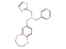 N-benzyl-1-(3,4-dihydro-2H-1,5-benzodioxepin-7-yl)-N-(1,3-thiazol-2-ylmethyl)methanamine