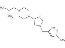 1-isobutyl-4-{1-[(3-methyl-1H-pyrazol-5-yl)methyl]-3-pyrrolidinyl}piperidine