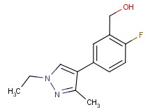 [5-(1-ethyl-3-methyl-1H-pyrazol-4-yl)-2-fluorophenyl]methanol