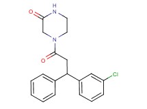 4-[3-(3-chlorophenyl)-3-phenylpropanoyl]-2-piperazinone