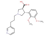(3S*,4R*)-4-(2,3-dimethoxyphenyl)-1-(3-pyridin-3-ylpropyl)pyrrolidine-3-carboxylic acid