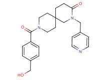 9-[4-(hydroxymethyl)benzoyl]-2-(pyridin-4-ylmethyl)-2,9-diazaspiro[5.5]undecan-3-one