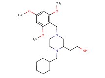 2-[1-(cyclohexylmethyl)-4-(2,4,6-trimethoxybenzyl)-2-piperazinyl]ethanol