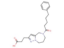 3-[5-(5-phenylpentanoyl)-5,6,7,8-tetrahydro-4H-pyrazolo[1,5-a][1,4]diazepin-2-yl]propanoic acid