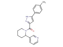 3-(1-{[5-(4-methylphenyl)-1H-pyrazol-3-yl]carbonyl}-2-piperidinyl)pyridine