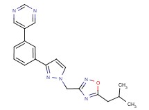 5-(3-{1-[(5-isobutyl-1,2,4-oxadiazol-3-yl)methyl]-1H-pyrazol-3-yl}phenyl)pyrimidine