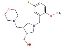 [(3R*,4S*)-1-(5-fluoro-2-methoxybenzyl)-4-(morpholin-4-ylmethyl)pyrrolidin-3-yl]methanol