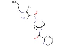 (1S*,5R*)-6-[(5-methyl-1-propyl-1H-pyrazol-4-yl)carbonyl]-3-(pyridin-2-ylcarbonyl)-3,6-diazabicyclo[3.2.2]nonane