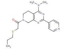 N,N-dimethyl-7-[(propylthio)acetyl]-2-pyridin-4-yl-5,6,7,8-tetrahydropyrido[3,4-d]pyrimidin-4-amine