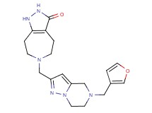6-{[5-(3-furylmethyl)-4,5,6,7-tetrahydropyrazolo[1,5-a]pyrazin-2-yl]methyl}-1,4,5,6,7,8-hexahydropyrazolo[3,4-d]azepin-3(2H)-one