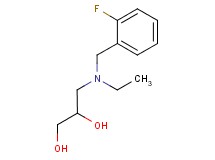 3-[ethyl(2-fluorobenzyl)amino]propane-1,2-diol