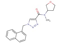 N-methyl-1-(1-naphthylmethyl)-N-(tetrahydro-3-furanyl)-1H-1,2,3-triazole-4-carboxamide