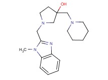 1-[(1-methyl-1H-benzimidazol-2-yl)methyl]-3-(piperidin-1-ylmethyl)pyrrolidin-3-ol