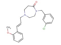 4-(3-chlorobenzyl)-1-[(2E)-3-(2-methoxyphenyl)-2-propen-1-yl]-1,4-diazepan-5-one