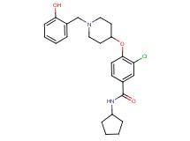 3-chloro-N-cyclopentyl-4-{[1-(2-hydroxybenzyl)-4-piperidinyl]oxy}benzamide