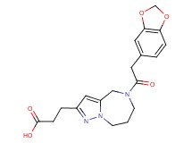 3-[5-(1,3-benzodioxol-5-ylacetyl)-5,6,7,8-tetrahydro-4H-pyrazolo[1,5-a][1,4]diazepin-2-yl]propanoic acid