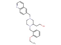 2-[1-(2-ethoxybenzyl)-4-(6-quinolinylmethyl)-2-piperazinyl]ethanol