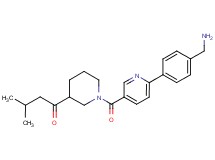 1-[1-({6-[4-(aminomethyl)phenyl]-3-pyridinyl}carbonyl)-3-piperidinyl]-3-methyl-1-butanone hydrochloride
