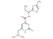 6-isobutyl-N-[1-(4-methyl-1H-imidazol-2-yl)propyl]-2-oxo-1,2-dihydropyrimidine-4-carboxamide