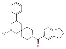 9-(6,7-dihydro-5H-cyclopenta[b]pyridin-3-ylcarbonyl)-2-methyl-4-phenyl-2,9-diazaspiro[5.5]undecane