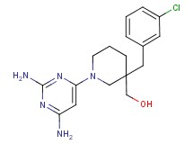 [3-(3-chlorobenzyl)-1-(2,6-diaminopyrimidin-4-yl)piperidin-3-yl]methanol
