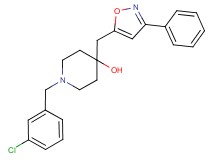 1-(3-chlorobenzyl)-4-[(3-phenyl-5-isoxazolyl)methyl]-4-piperidinol