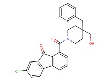 1-{[4-benzyl-4-(hydroxymethyl)-1-piperidinyl]carbonyl}-7-chloro-9H-fluoren-9-one