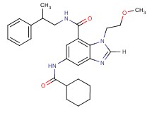 5-[(cyclohexylcarbonyl)amino]-1-(2-methoxyethyl)-N-(2-phenylpropyl)-1H-benzimidazole-7-carboxamide