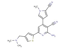 2-amino-4-(5-cyano-1-methyl-1H-pyrrol-3-yl)-6-{4-[(dimethylamino)methyl]-2-thienyl}nicotinonitrile