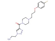 2-[4-({4-[3-(4-fluorophenoxy)propyl]piperazin-1-yl}carbonyl)-1H-1,2,3-triazol-1-yl]ethanamine