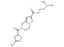 N-[2-(dimethylamino)ethyl]-5-[(3-methyl-4,5-dihydroisoxazol-5-yl)carbonyl]-4,5,6,7-tetrahydropyrazolo[1,5-a]pyrazine-2-carboxamide