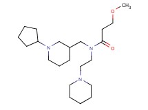 N-[(1-cyclopentyl-3-piperidinyl)methyl]-3-methoxy-N-[2-(1-piperidinyl)ethyl]propanamide