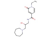 N-(3-azepan-1-yl-2-hydroxypropyl)-1-ethyl-2-oxo-1,2-dihydropyridine-4-carboxamide