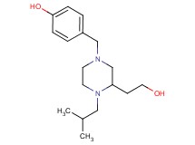 4-{[3-(2-hydroxyethyl)-4-isobutyl-1-piperazinyl]methyl}phenol