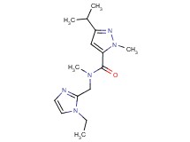 N-[(1-ethyl-1H-imidazol-2-yl)methyl]-3-isopropyl-N,1-dimethyl-1H-pyrazole-5-carboxamide