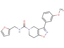 N-(2-furylmethyl)-3-(3-methoxyphenyl)-6,7-dihydroisoxazolo[4,5-c]pyridine-5(4H)-carboxamide