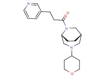(1S*,5R*)-6-[3-(3-pyridinyl)propanoyl]-3-(tetrahydro-2H-pyran-4-yl)-3,6-diazabicyclo[3.2.2]nonane