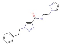 1-(2-phenylethyl)-N-[2-(1H-pyrazol-1-yl)ethyl]-1H-1,2,3-triazole-4-carboxamide