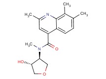 N-[(3S*,4R*)-4-hydroxytetrahydro-3-furanyl]-N,2,7,8-tetramethyl-4-quinolinecarboxamide
