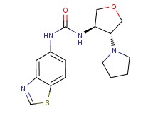 N-1,3-benzothiazol-5-yl-N'-[(3R*,4R*)-4-pyrrolidin-1-yltetrahydrofuran-3-yl]urea