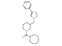 3-(1-{[1-(cycloheptylcarbonyl)piperidin-3-yl]methyl}-1H-1,2,3-triazol-4-yl)pyridine